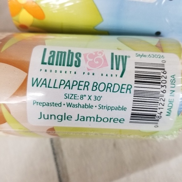 Lambs & Ivy Jungle  Jamboree Wallpaper Border x 2 - Picture 4 of 5